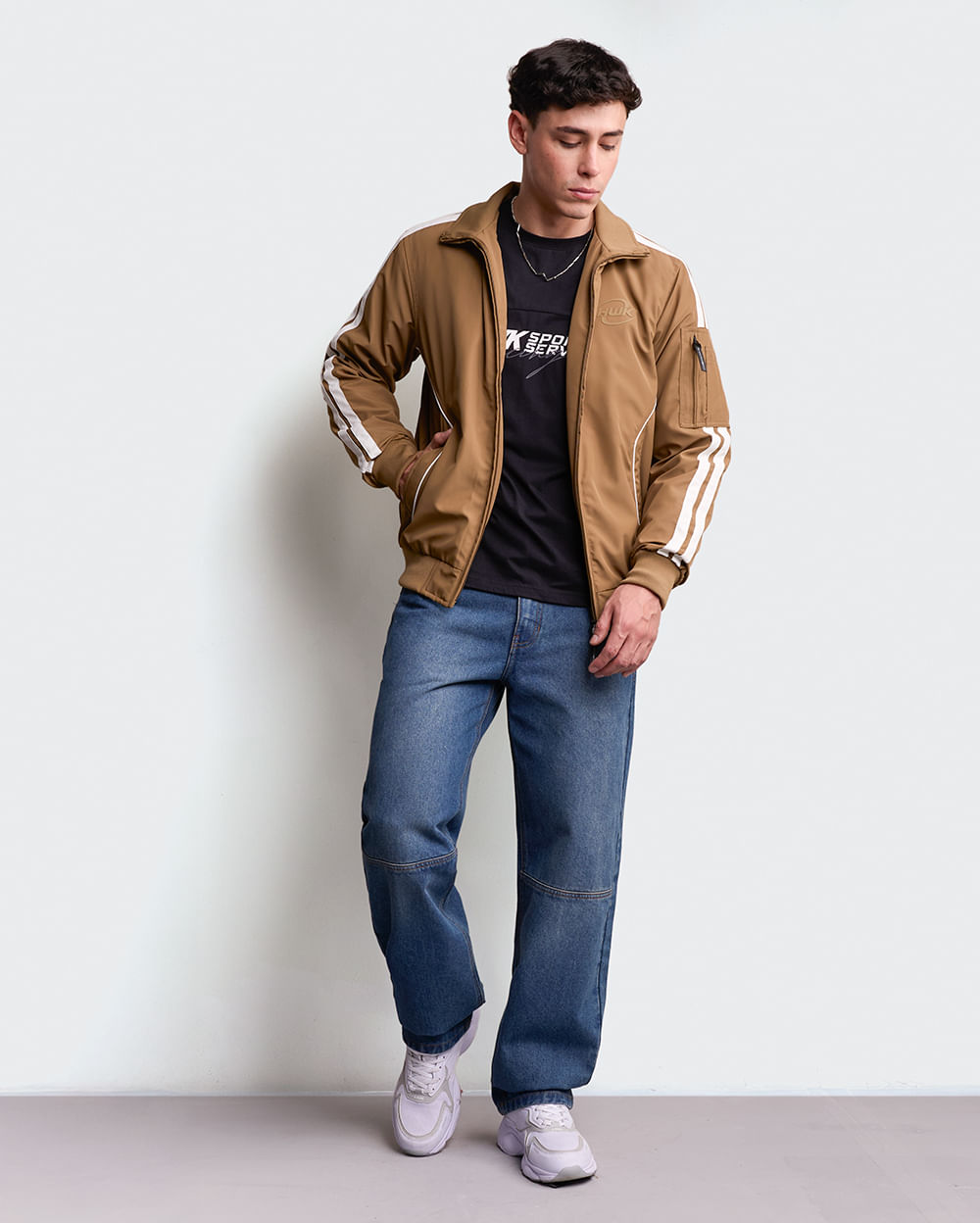 Casaca-Hombre-Messi-Beige-Oscuro-M