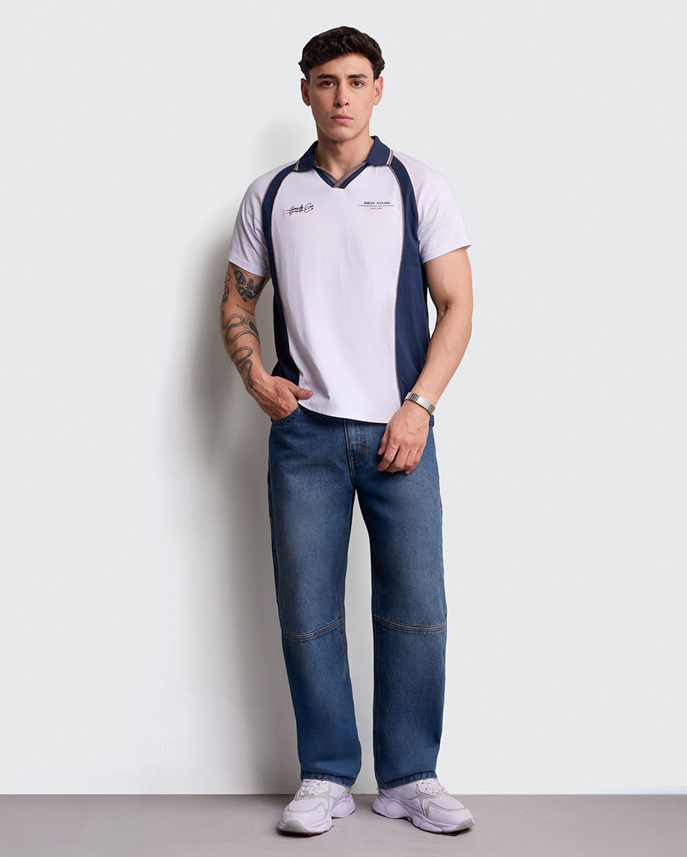 Polo-Cuello-Camisa-Hombre-Luque-Blanco-Optico-M