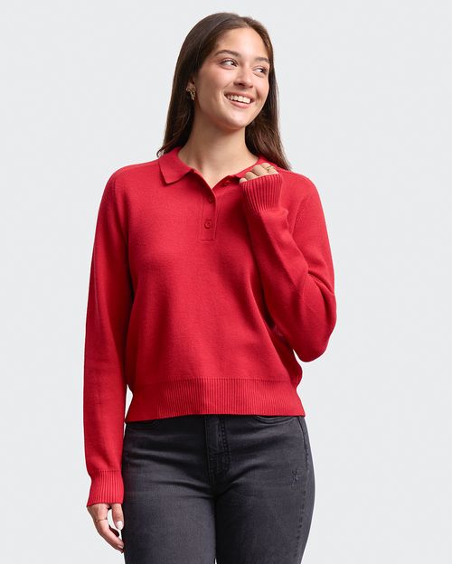 Chompa Mujer Carmina Rojo