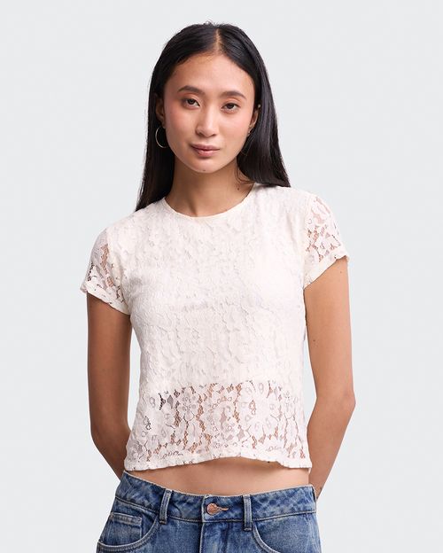 Polo Mujer Celinne Crema Angora