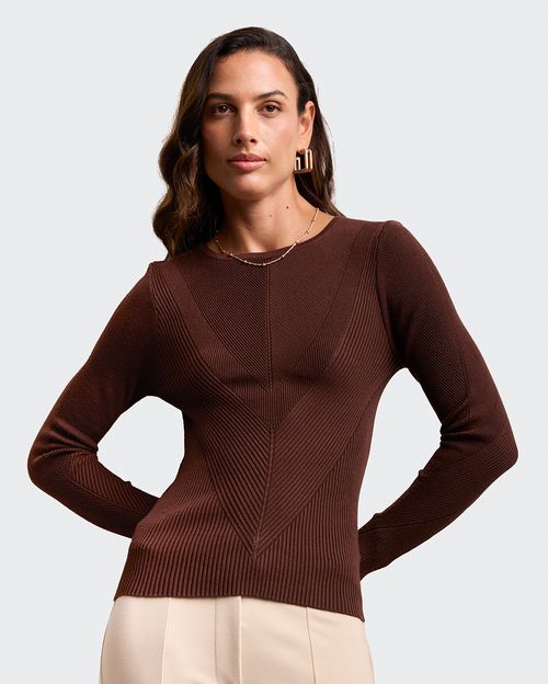 Chompa Mujer Jimena 3 Marron Chocolate