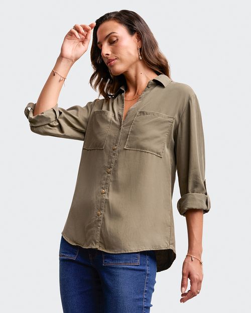 Blusa Mujer Miluska Verde Dusty