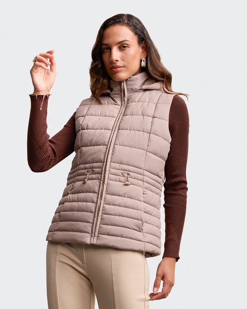 Chaleco Mujer Paola 3 Marrón Claro