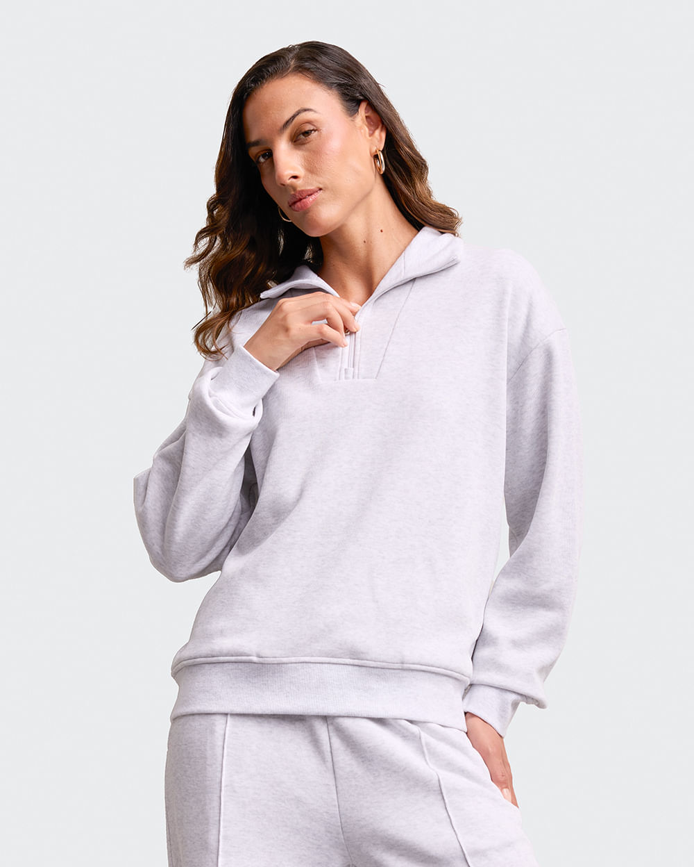 Polera-Mujer-Serene-Grey-Fit-Poly-Htr-S