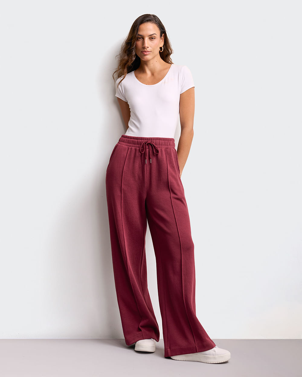 Pantalon-Mujer-Andrea-Borgoña-S