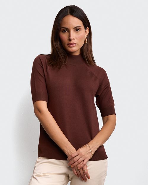 Chompa Mujer Valentina Sol3 Marron Chocolate