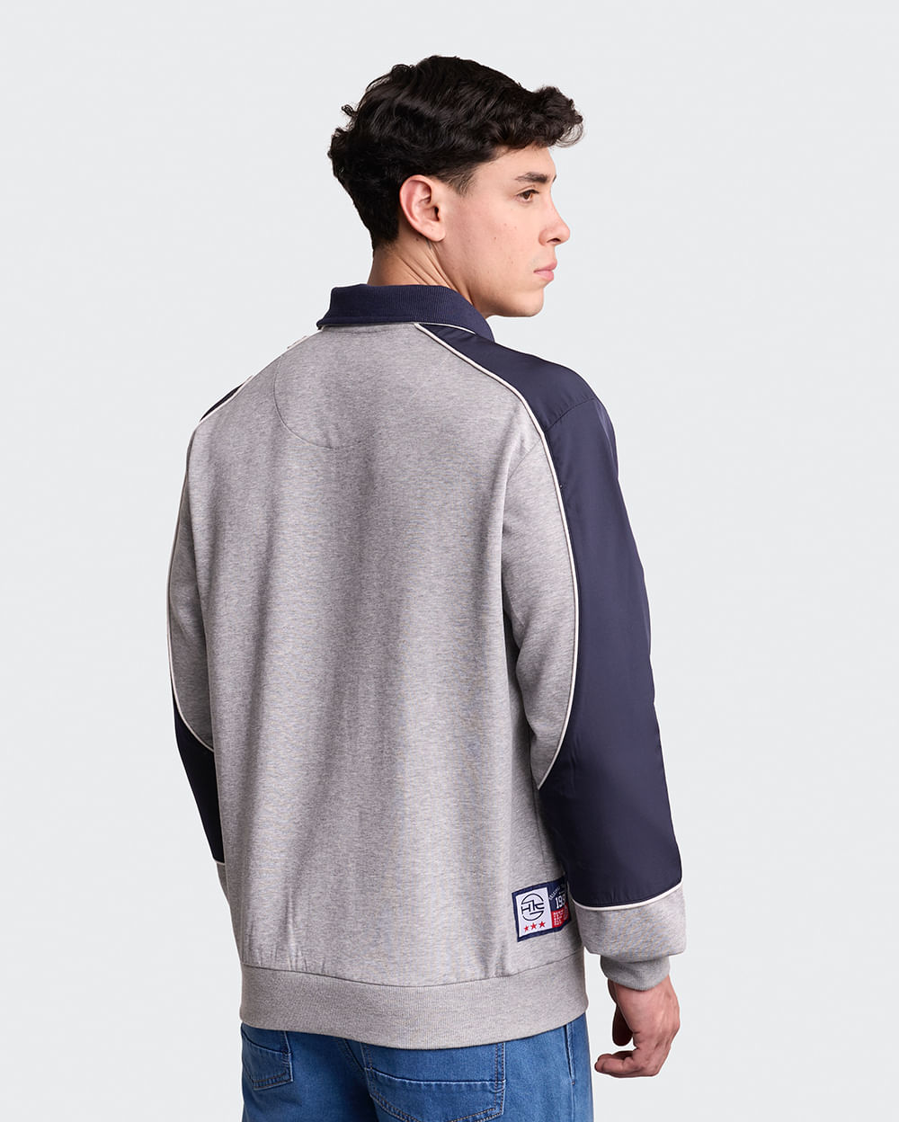 Polera-Hombre-Patch-Gris-Melange-M