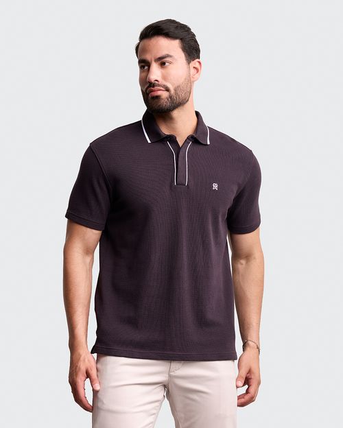 Polo Cuello Camisa Hombre Chicho Azul Nautico Seda