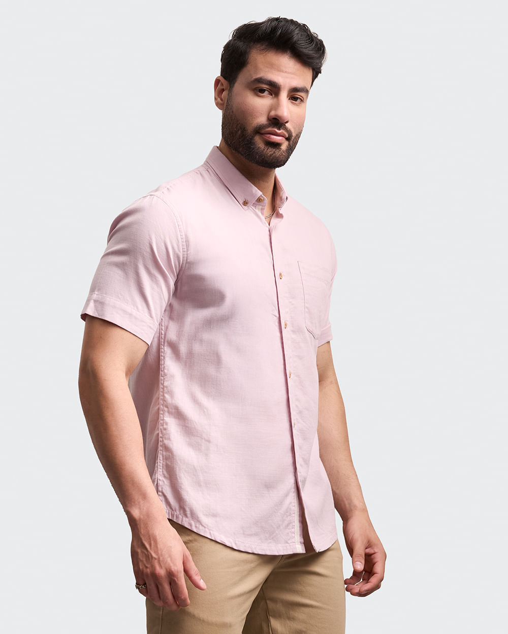 Camisa-Hombre-Oliveira-Lila-Claro-M