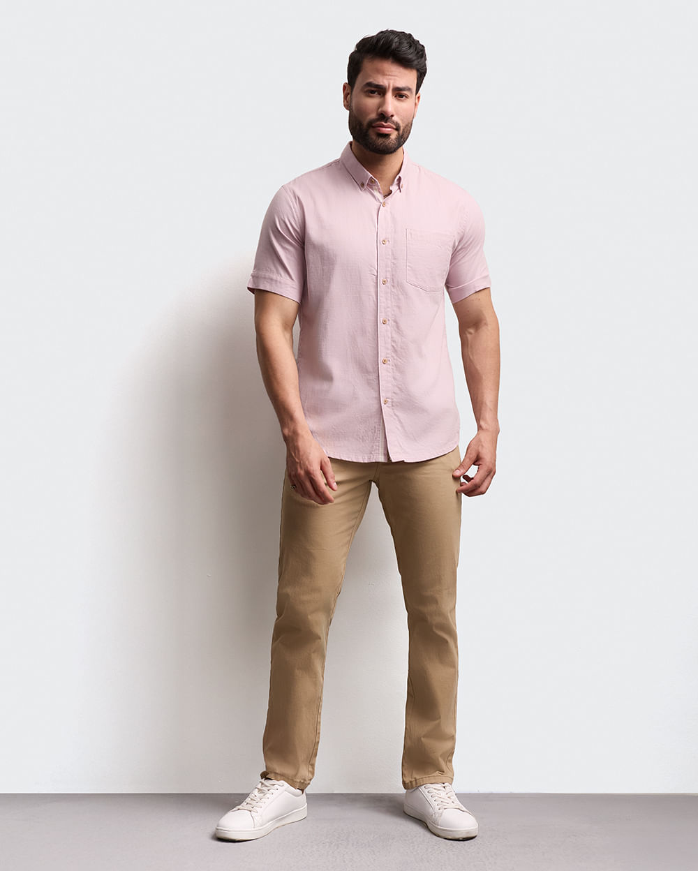 Camisa-Hombre-Oliveira-Lila-Claro-M