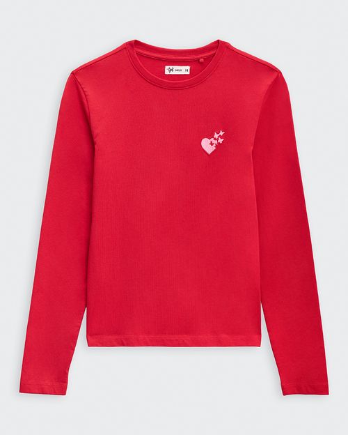 Polo Jovencita Luciana Rojo Fuerte