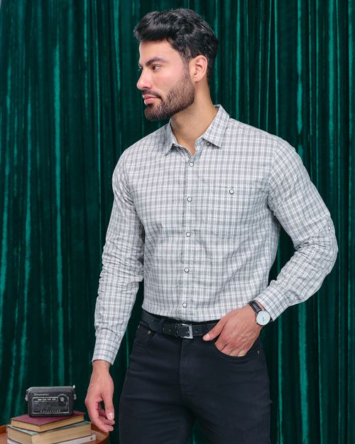 Camisa Hombre Eortiz Gris Claro