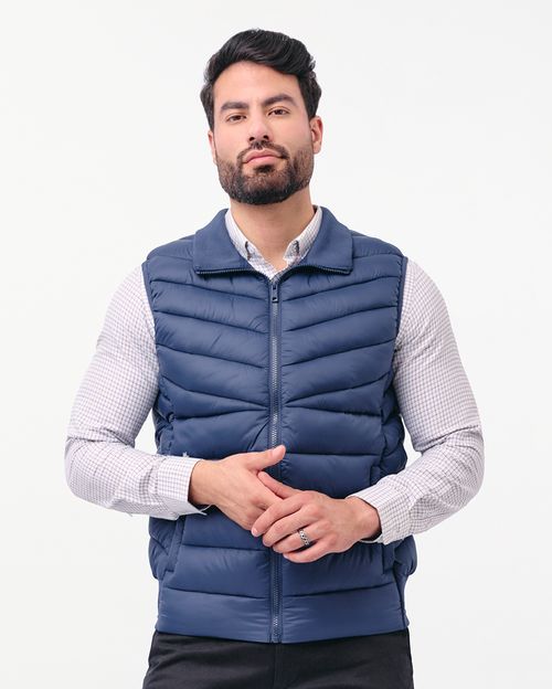 Chaleco Hombre Oliver Azul Oxford