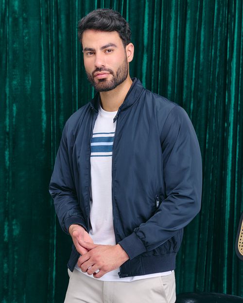 Casaca Hombre Alvaro Azul Oxford