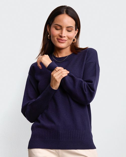 Chompa Mujer Mora 3b Azul Atlántico