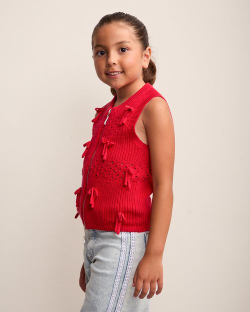 Chaleco Niña Siena Rojo