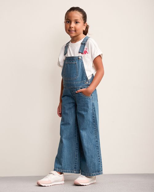 Overol Niña Bruna Medium Wash