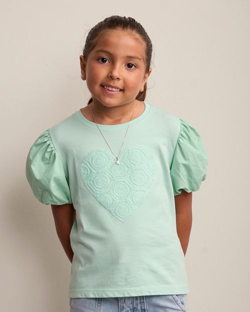 Polo Niña Lorena Verde Tierra