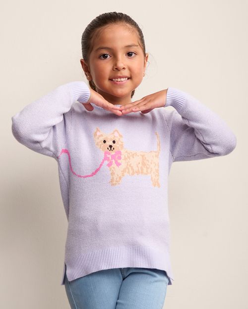 Chompa Niña Leonor Lila Violeta