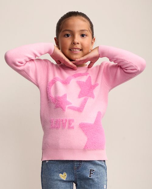 Chompa Niña Leonor Rosado