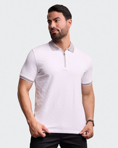 Polo Cuello Camisa Hombre Silva Blanco Optico
