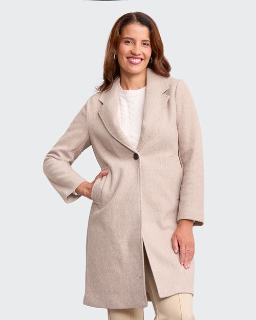 Abrigo Mujer Gloria Beige Arena