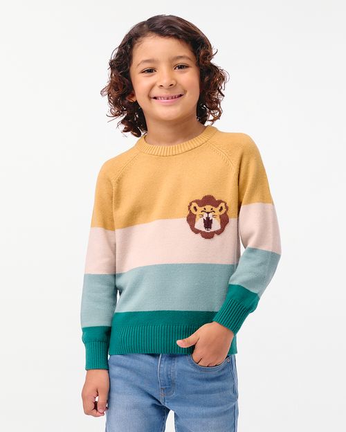 Chompa Niño Oscar Mostaza Glow