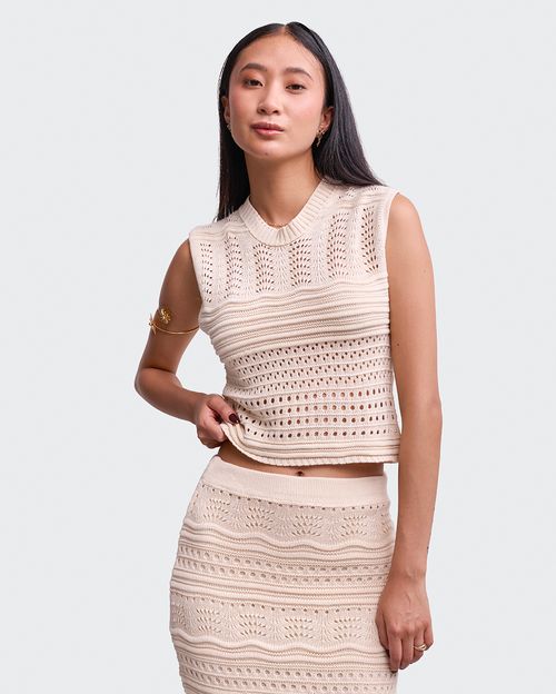 Polo Mujer Tani Beige Arena