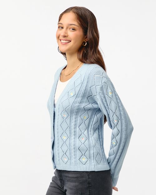 Chompa Mujer Cilia Celeste