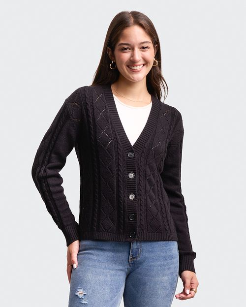 Chompa Mujer Cilia Negro