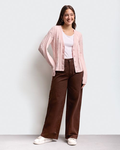 Chompa Mujer Cilia Rosado Wood