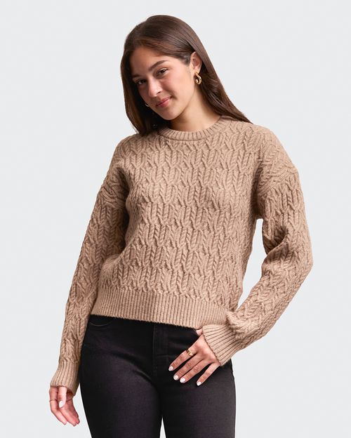 Chompa Mujer Carolina Marrón Claro