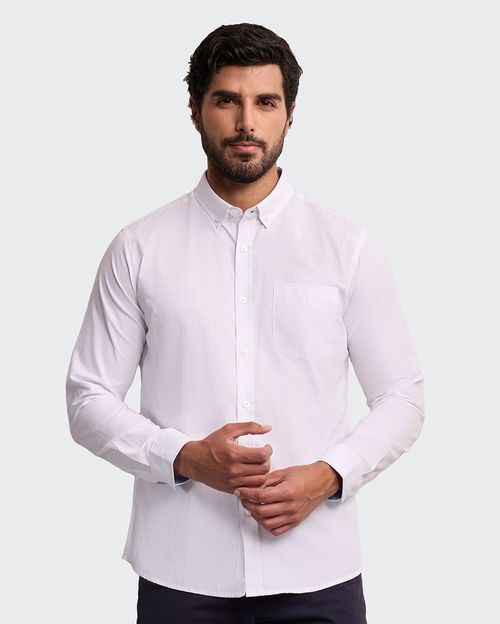 Camisa Hombre Piedro Blanco Optico