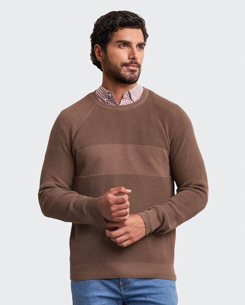 Chompa Hombre Alan Marrón Claro