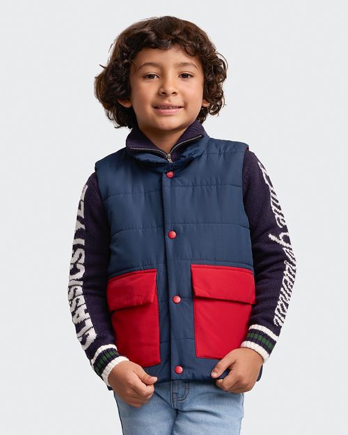 Chaleco Niño Rolando Azul Pageant