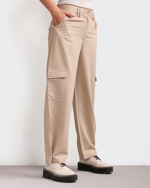 Pantalón Mujer Coral Beige