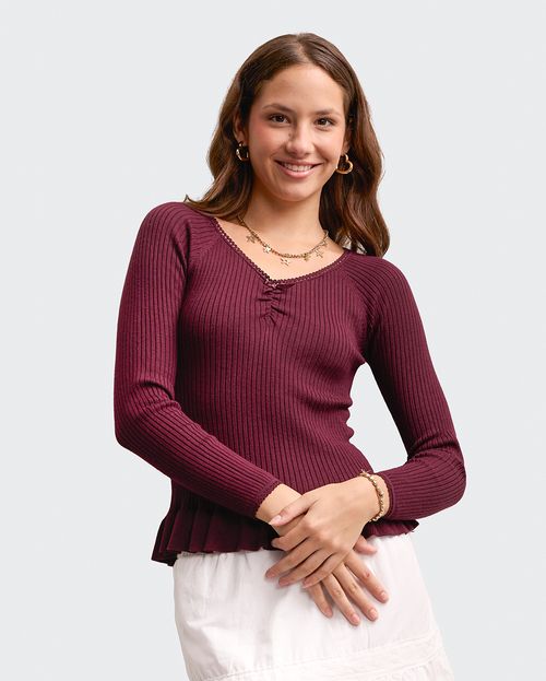 Chompa Mujer Danizia Vino Wine