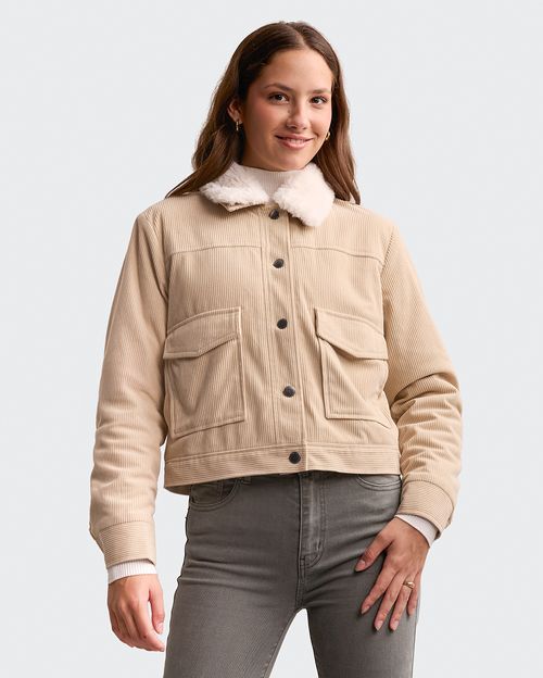 Casaca Mujer Diana Beige Arena