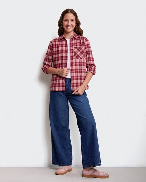 Blusa Mujer Betsa Guinda