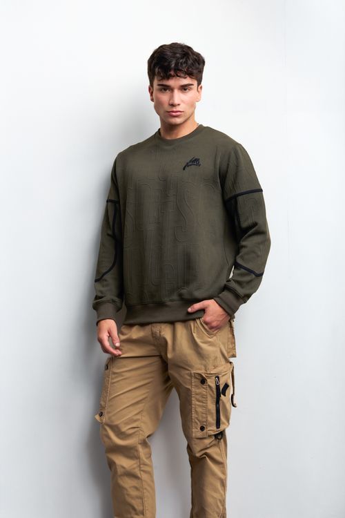 Polera Hombre Aldani Verde Safari