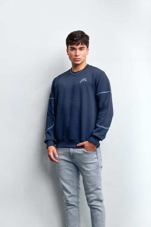 Polera Hombre Aldani Azul Pageant