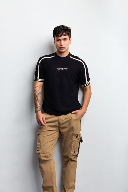 Polo Hombre Leo Negro