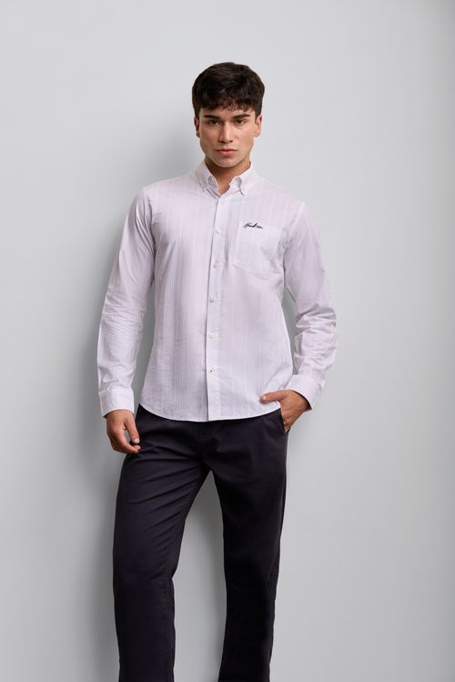 Camisa Hombre Adonis Blanco Optico