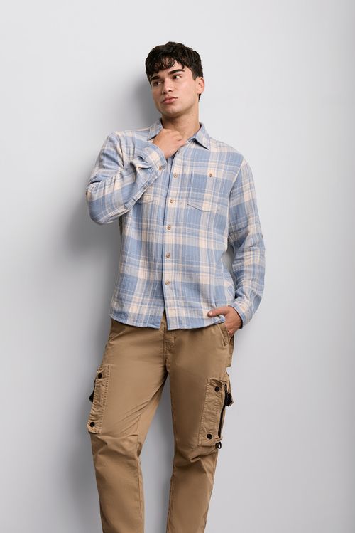 Camisa Hombre Amets Acero