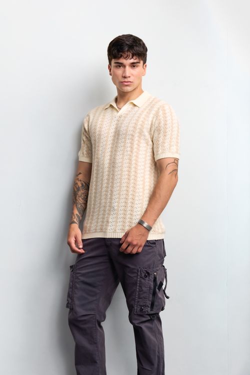 Polo Cuello Camisa Hombre Ziro Coco