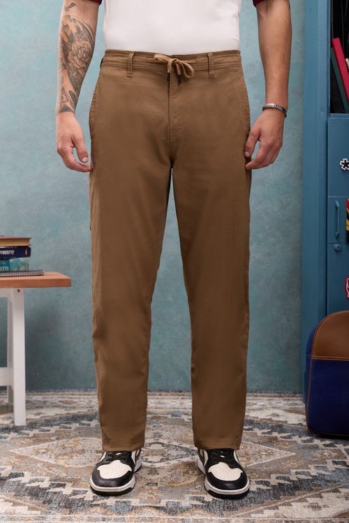 Pantalón Hombre Akos Marrón Claro