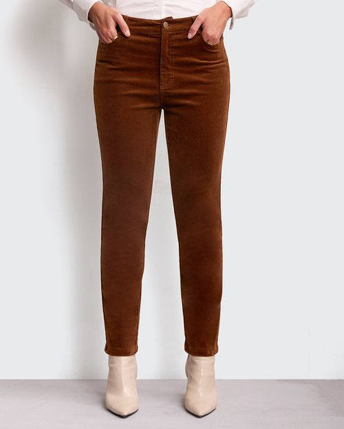 Pantalón Mujer Tana Marron Chocolate