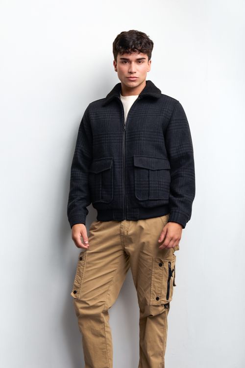 Casaca Hombre Steward Gris Castor