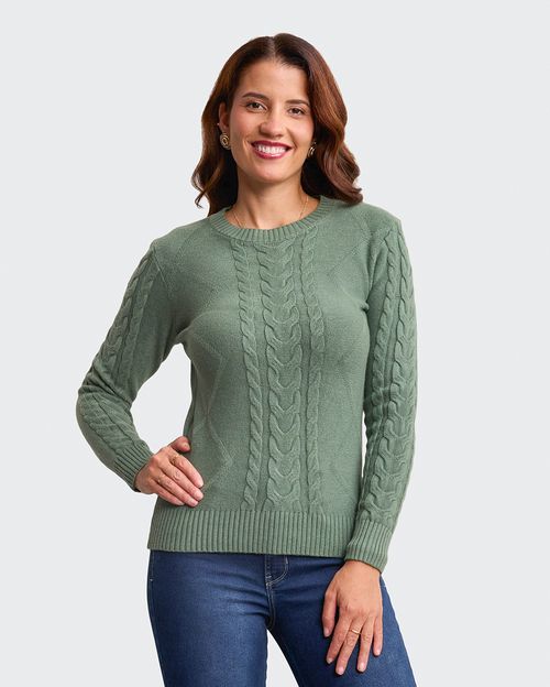 Chompa Mujer Mora 4a Verde Vintage