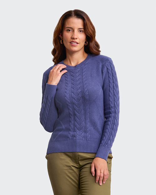 Chompa Mujer Mora 4a Azul Violeta